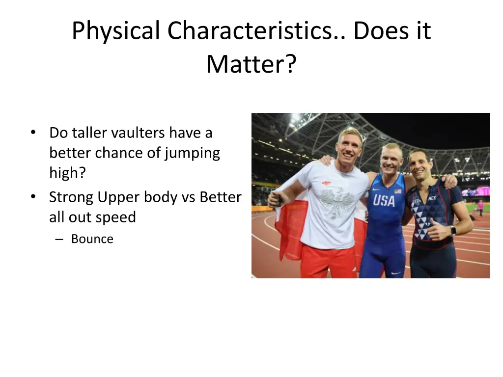 physical characteristics does it matter