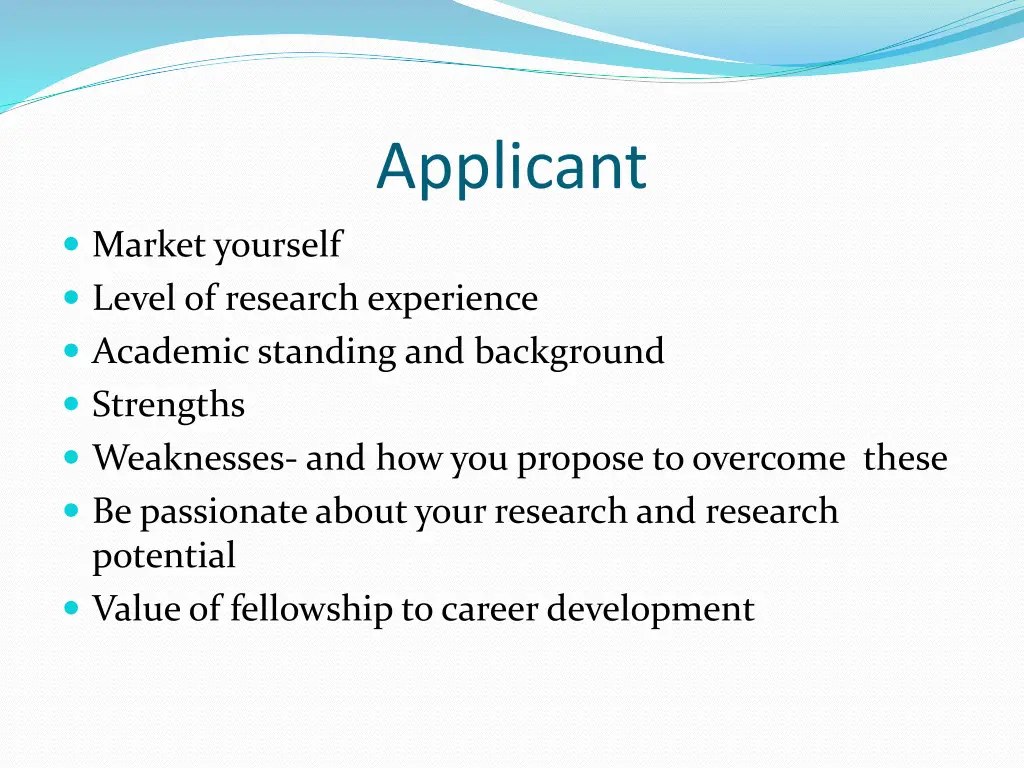 applicant