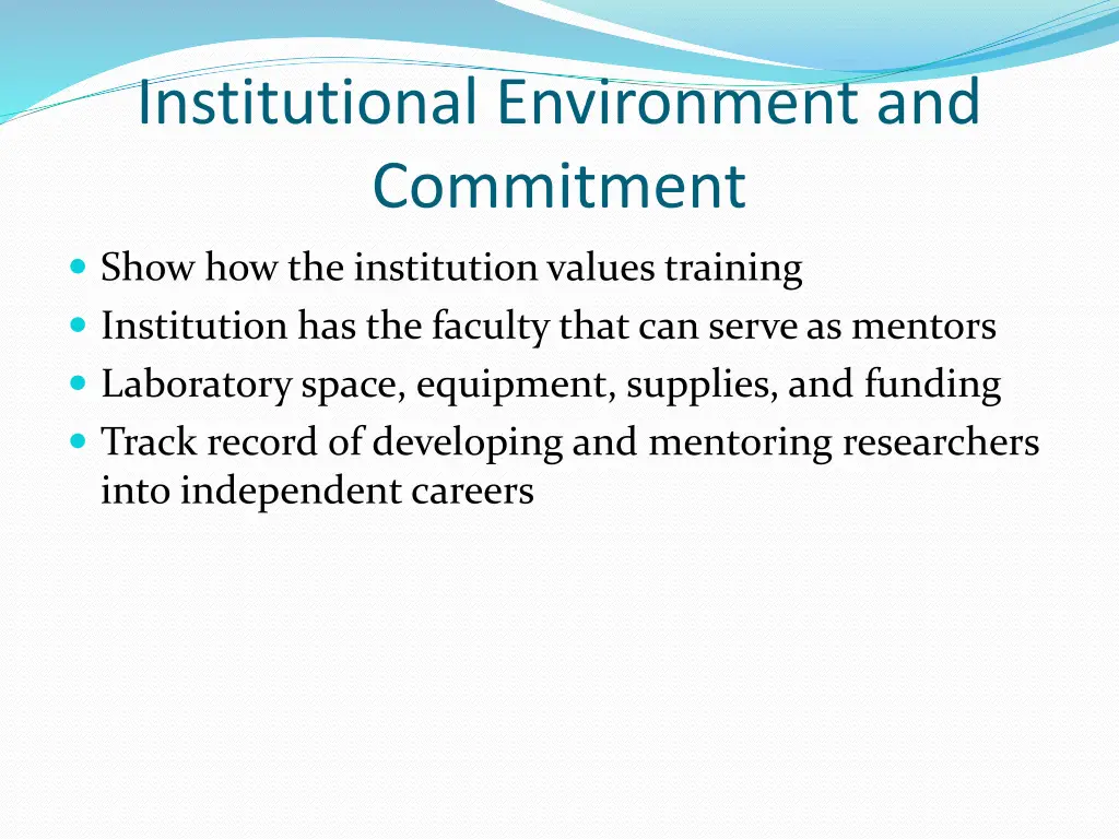 institutional environment and commitment