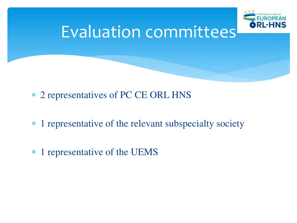 evaluation committees