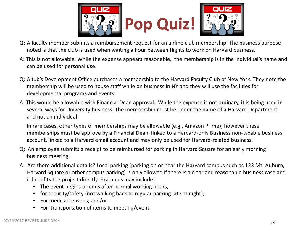 pop quiz