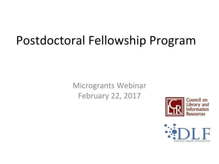 postdoctoral fellowship program