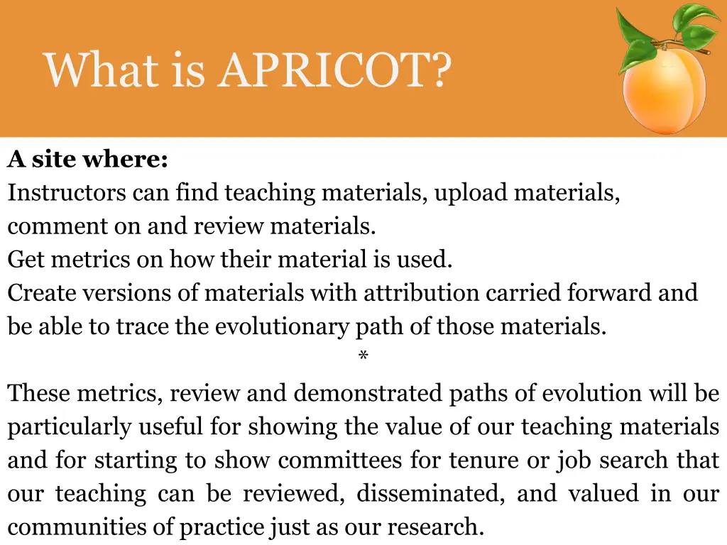 what is apricot