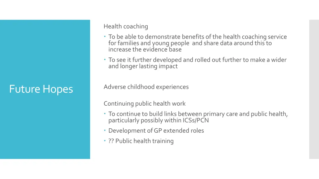 health coaching to be able to demonstrate