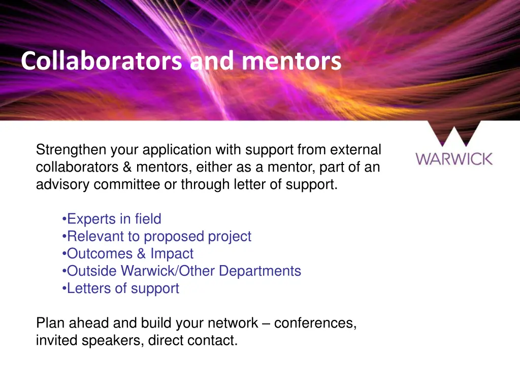 collaborators and mentors