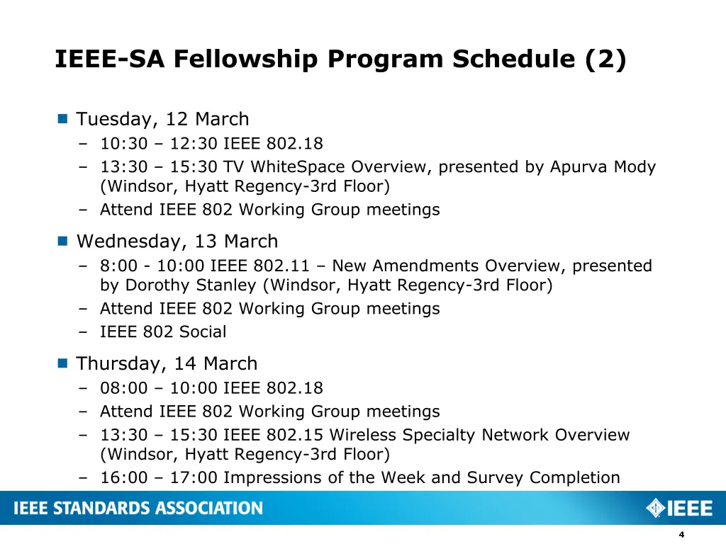 ieee sa fellowship program schedule 2