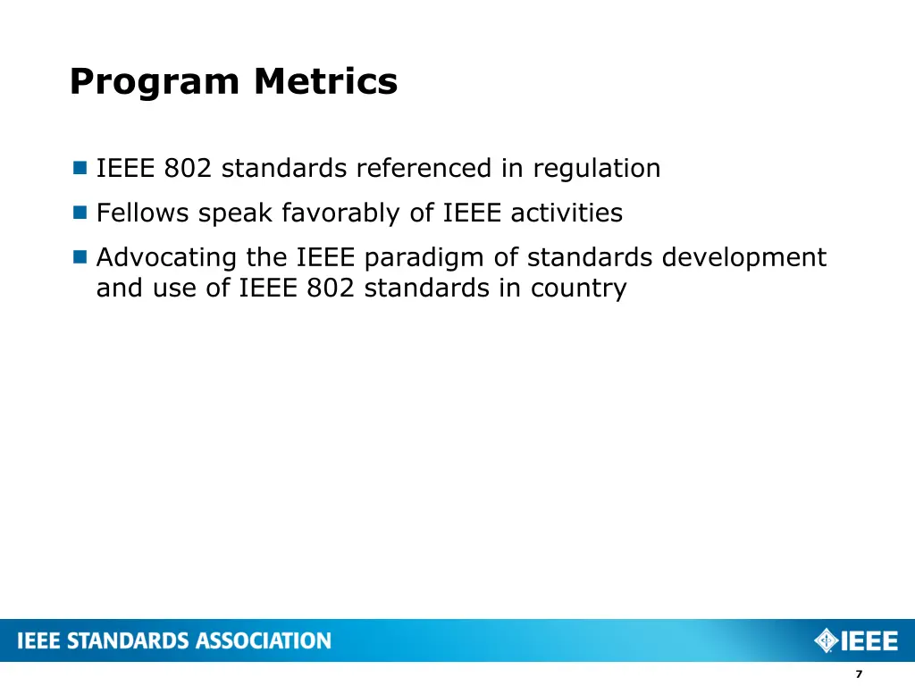 program metrics