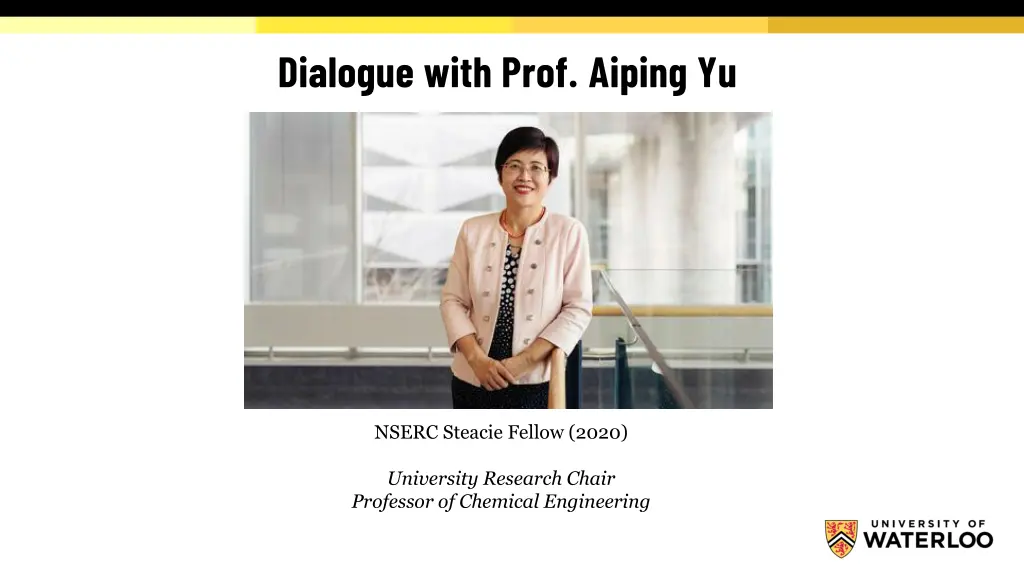 dialogue with prof aiping yu