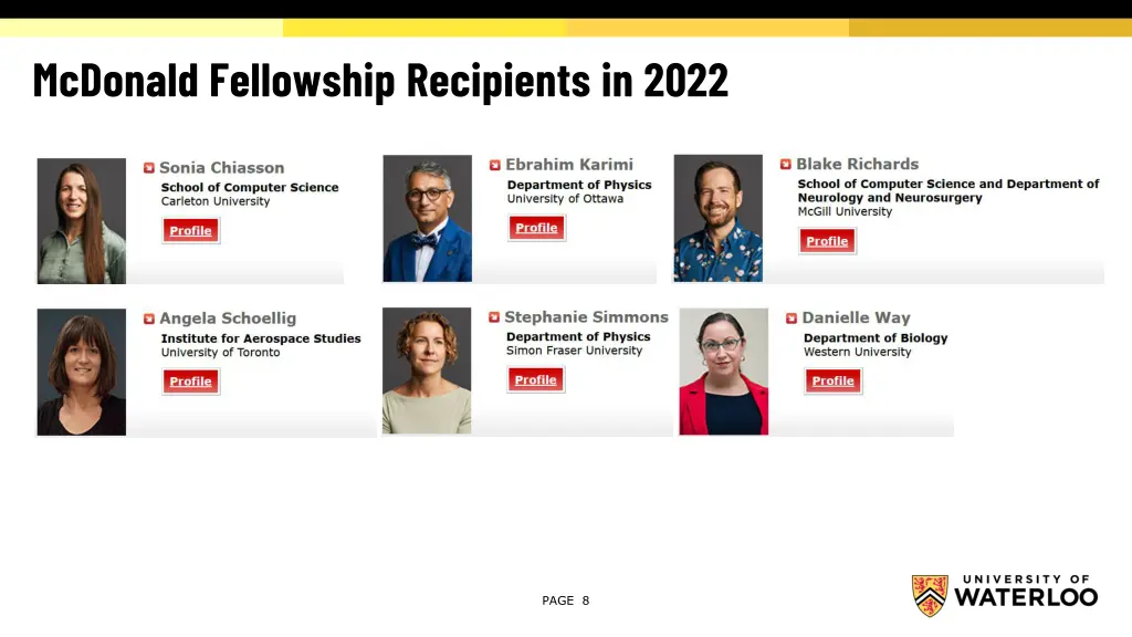 mcdonald fellowship recipients in 2022