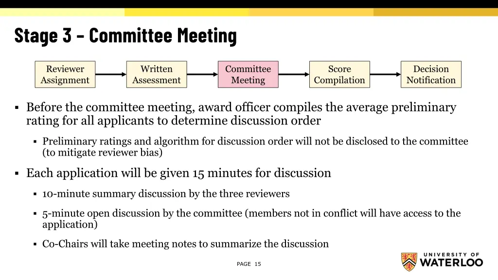 stage 3 committee meeting