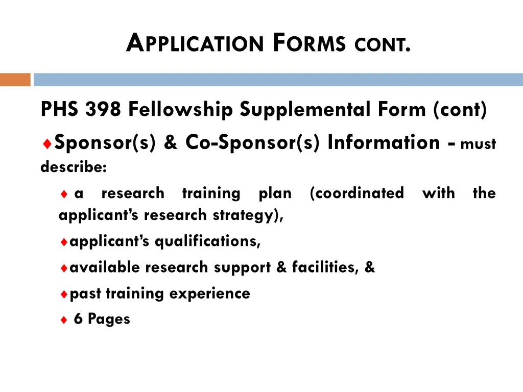 a pplication f orms cont 5