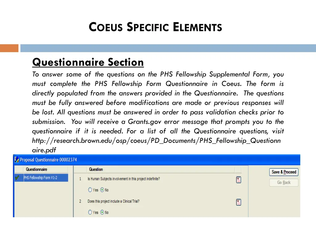 c oeus s pecific e lements 8