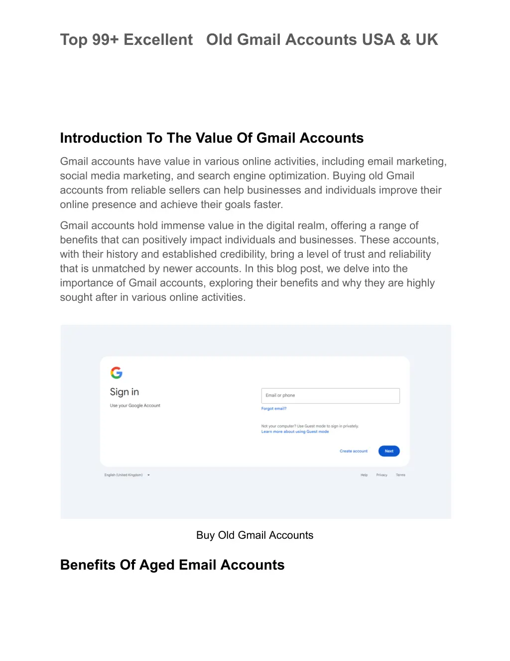 top 99 excellent old gmail accounts usa uk 2