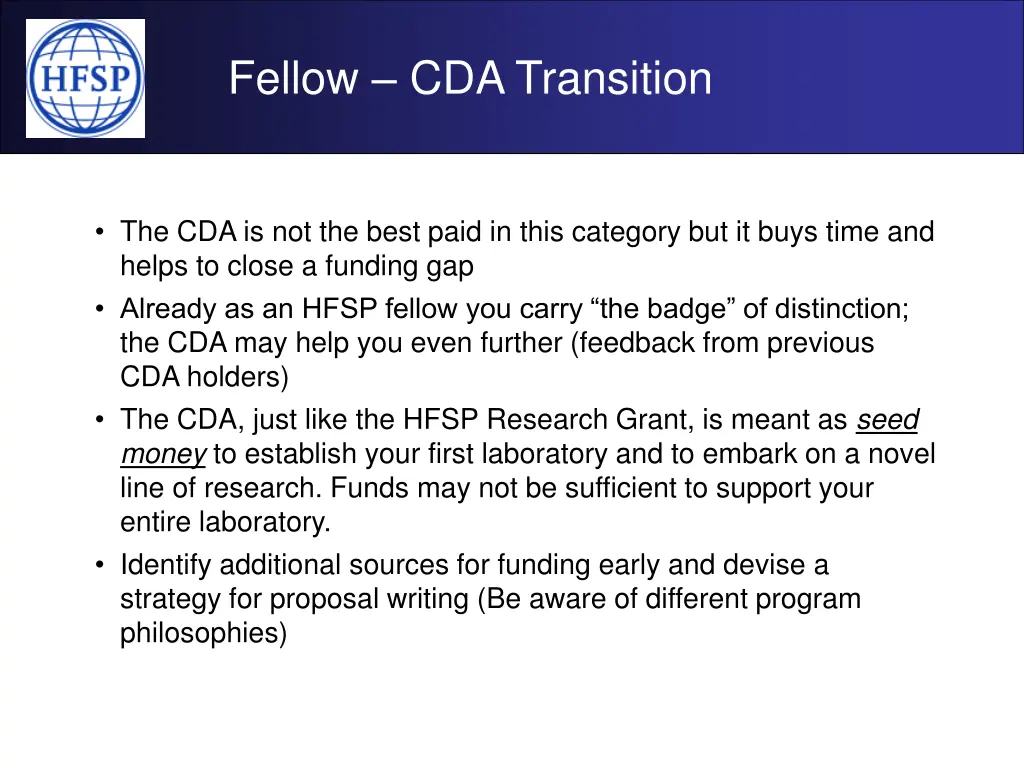 fellow cda transition