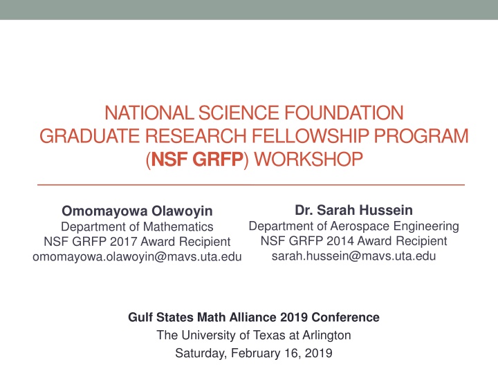 national science foundation graduate research