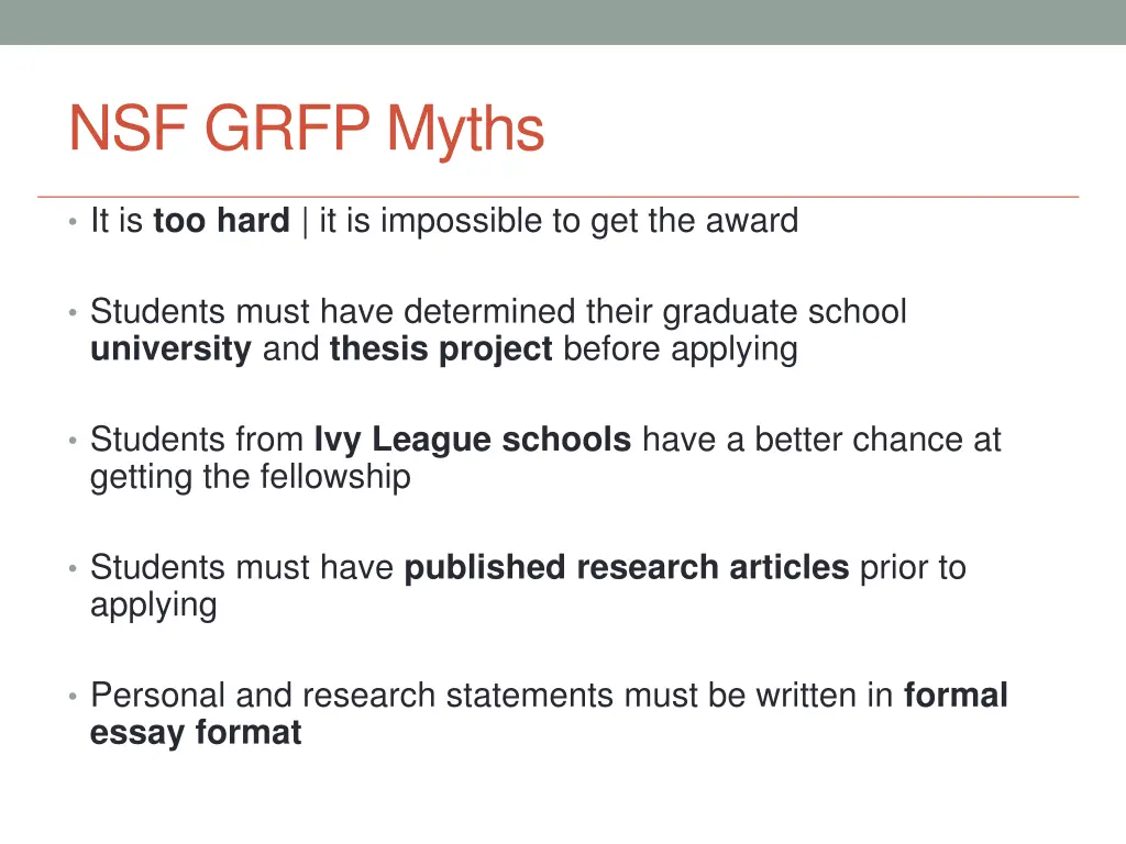 nsf grfp myths