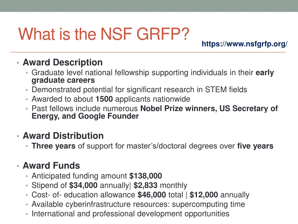 what is the nsf grfp