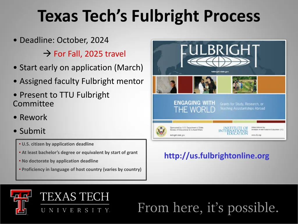 texas tech s fulbright process