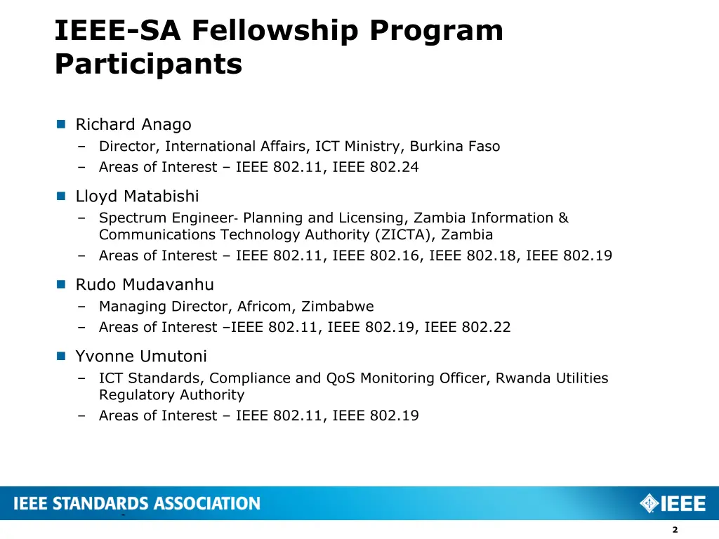 ieee sa fellowship program participants