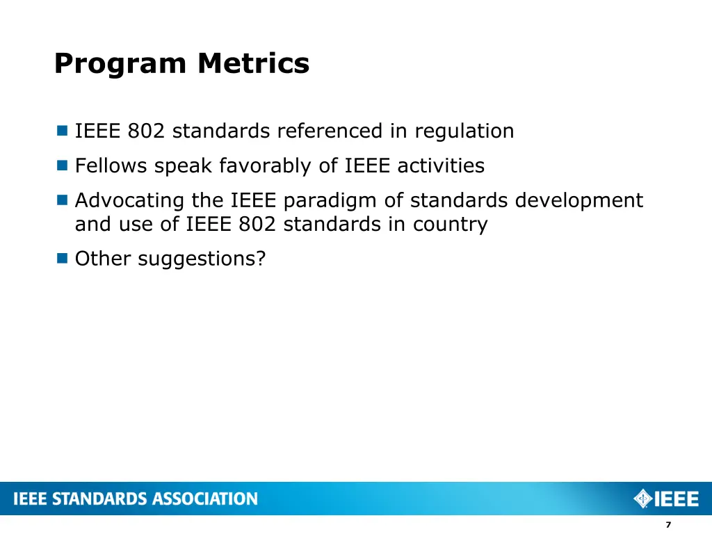 program metrics