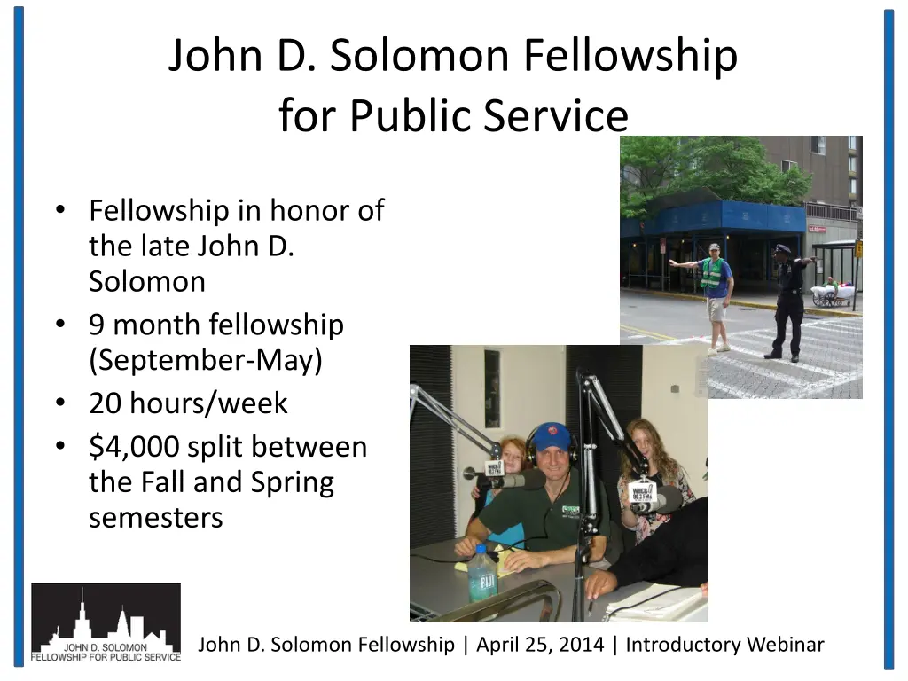 john d solomon fellowship for public service