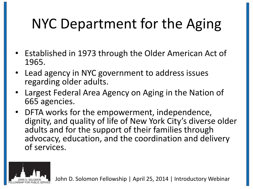 nyc department for the aging