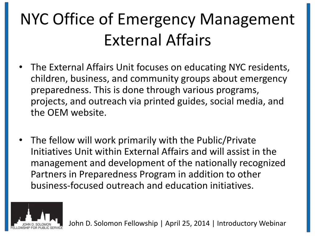 nyc office of emergency management external