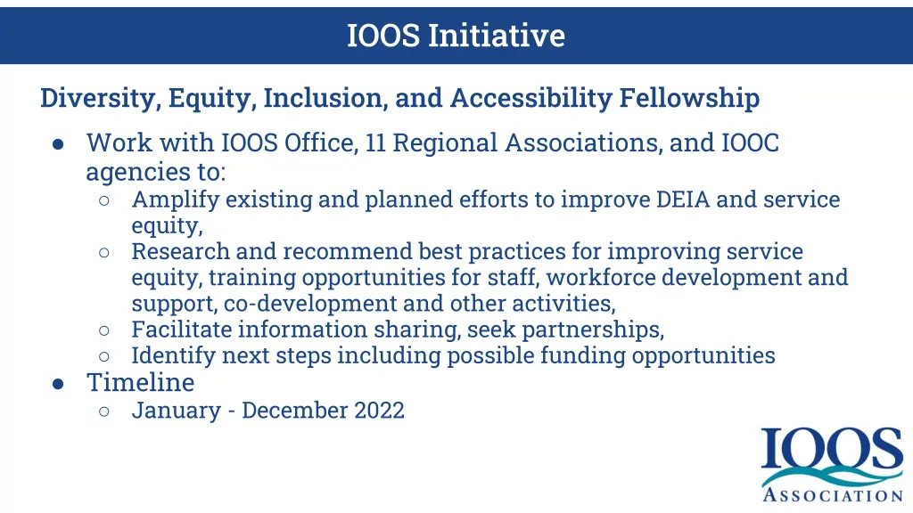 ioos initiative