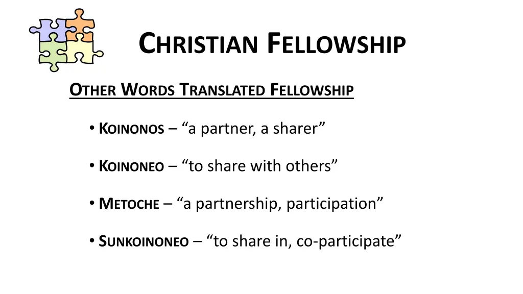 c hristian f ellowship 2