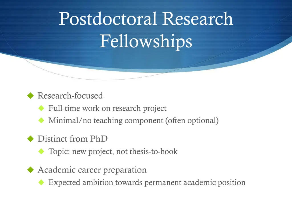 postdoctoral research fellowships