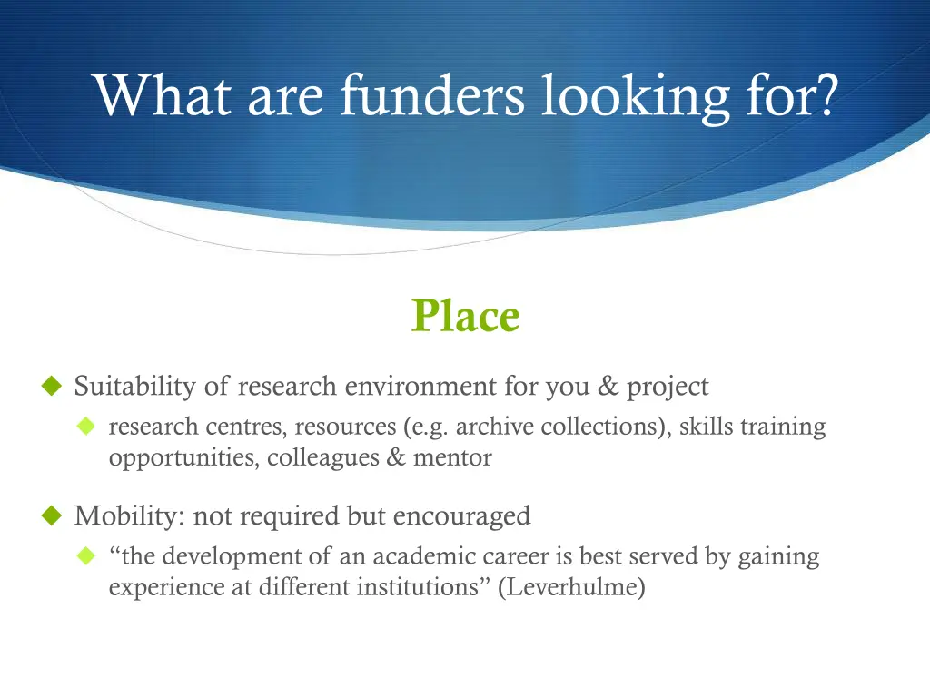 what are funders looking for 2