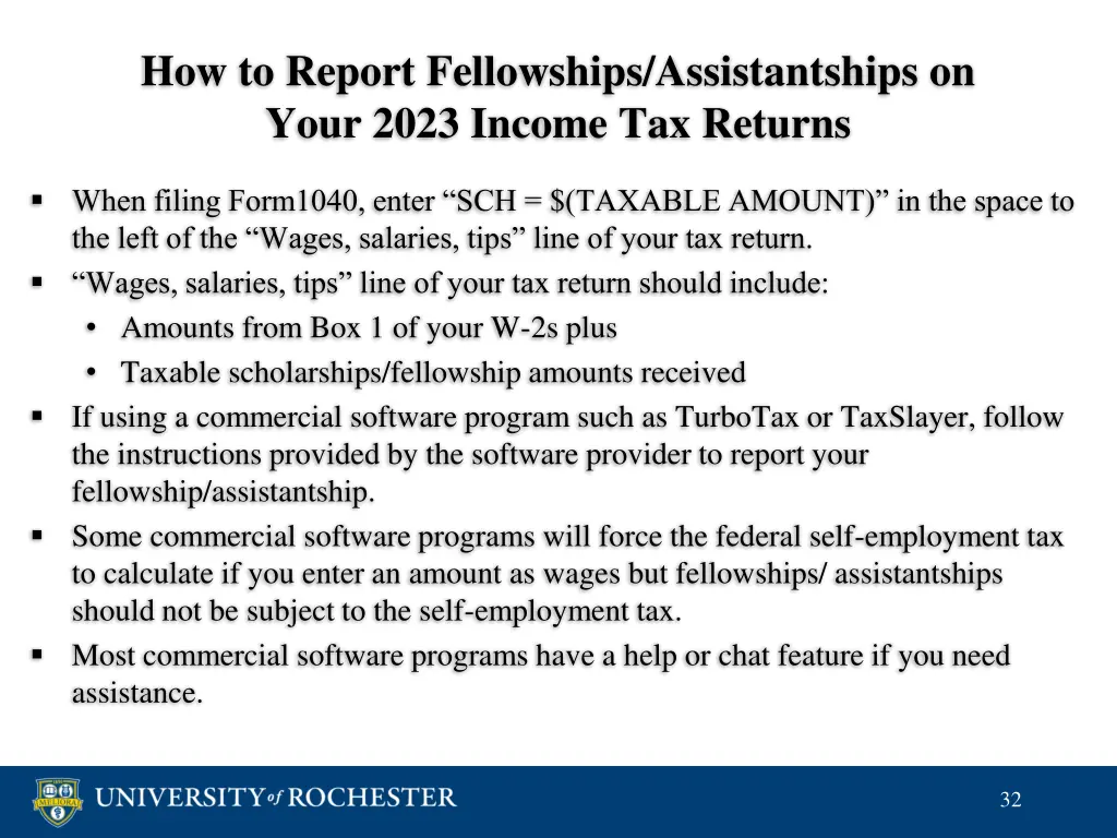 how to report fellowships assistantships on your 1