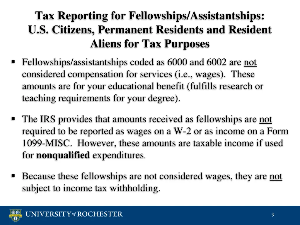 tax reporting for fellowships assistantships 2