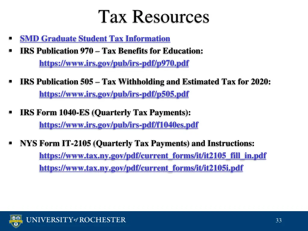 tax resources