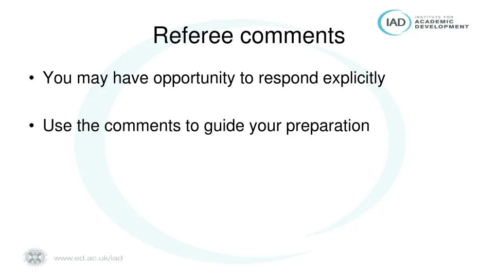 referee comments