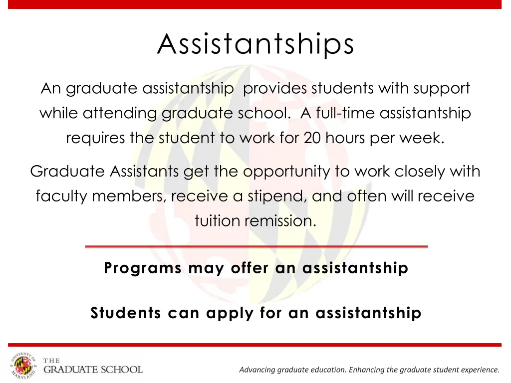 assistantships