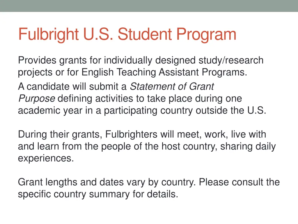 fulbright u s student program