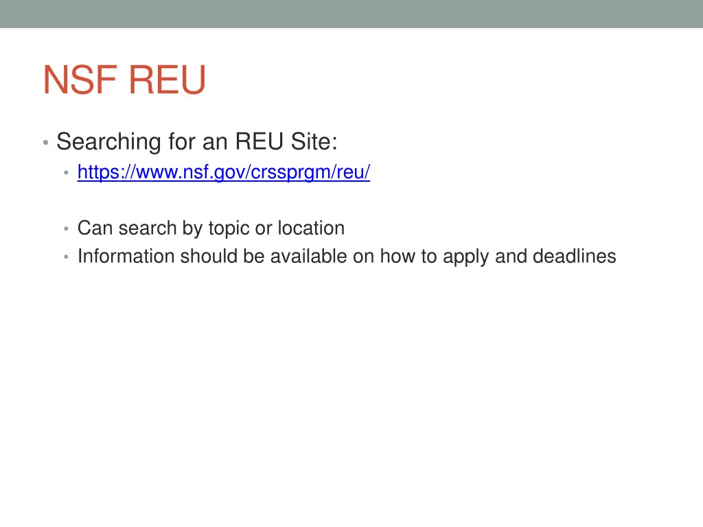 nsf reu