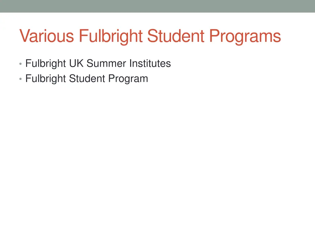 various fulbright student programs