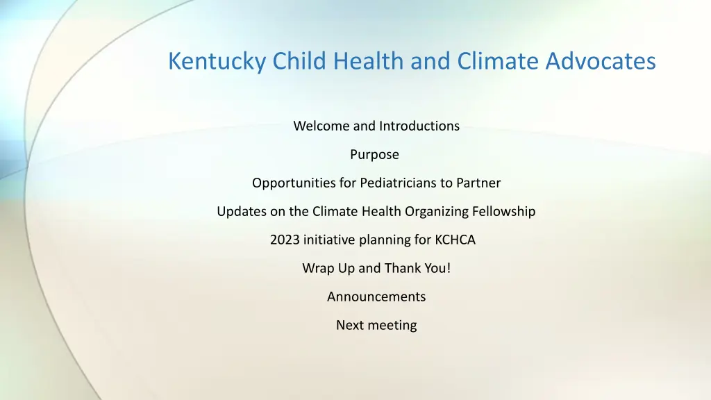 kentucky child health and climate advocates