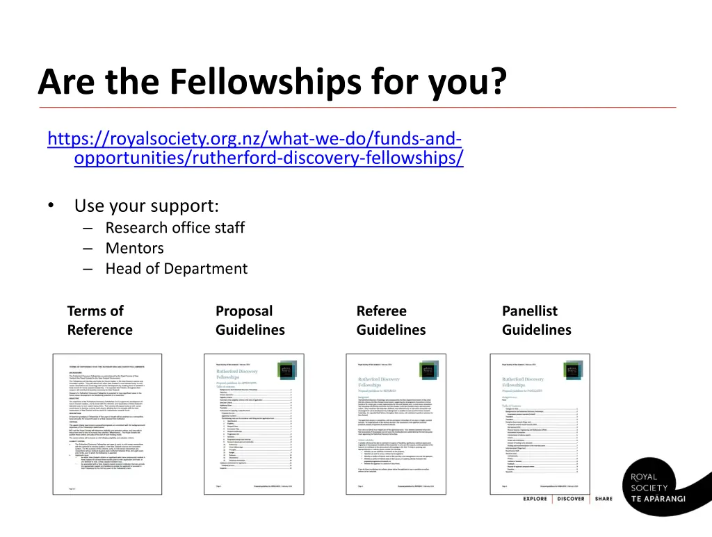 are the fellowships for you