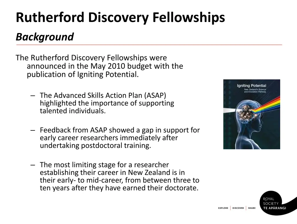 rutherford discovery fellowships