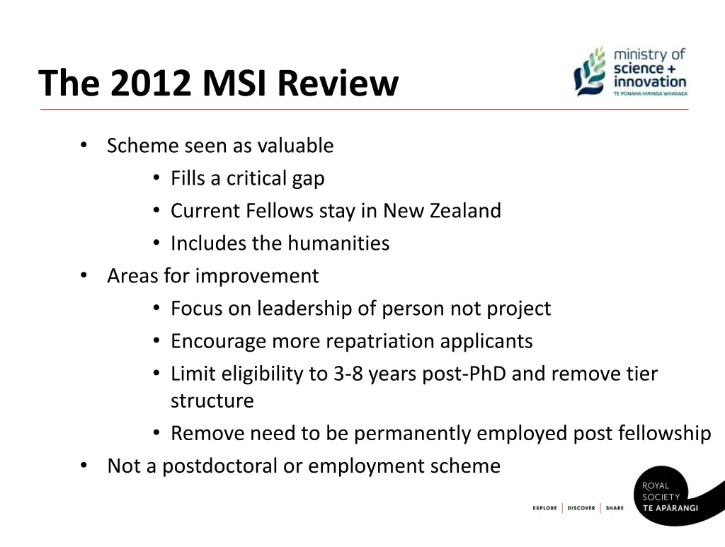 the 2012 msi review