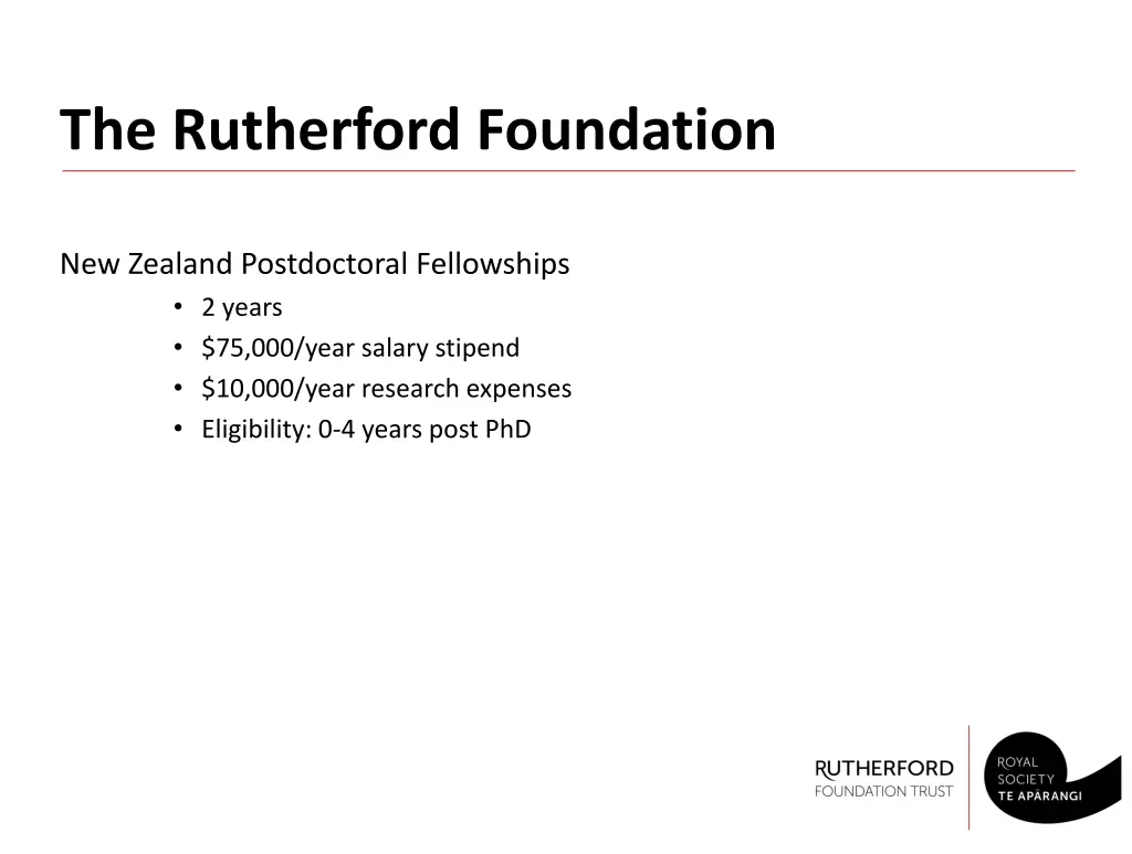 the rutherford foundation 1