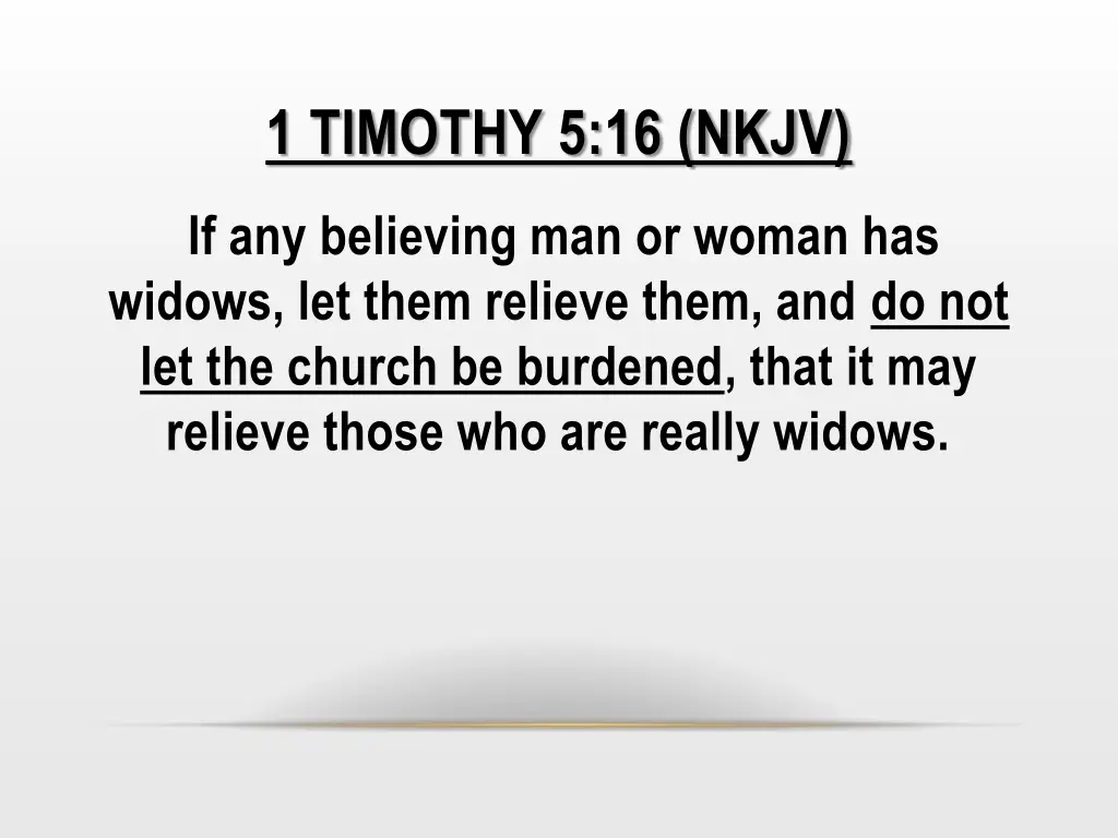 1 timothy 5 16 nkjv