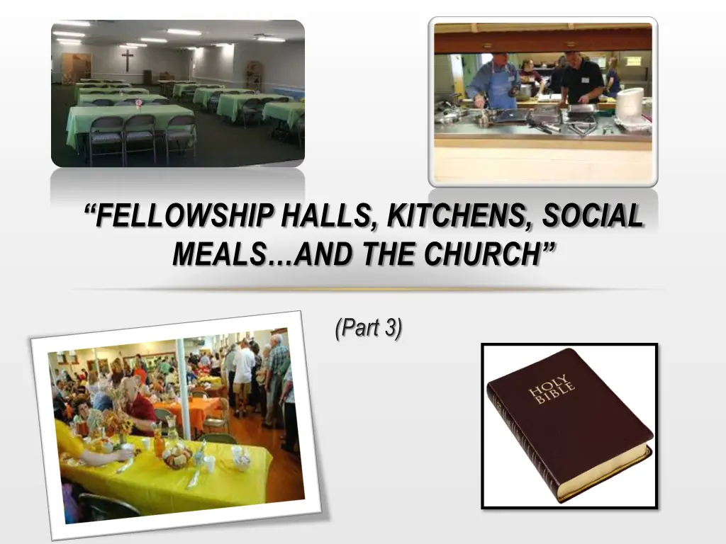 fellowship halls kitchens social meals