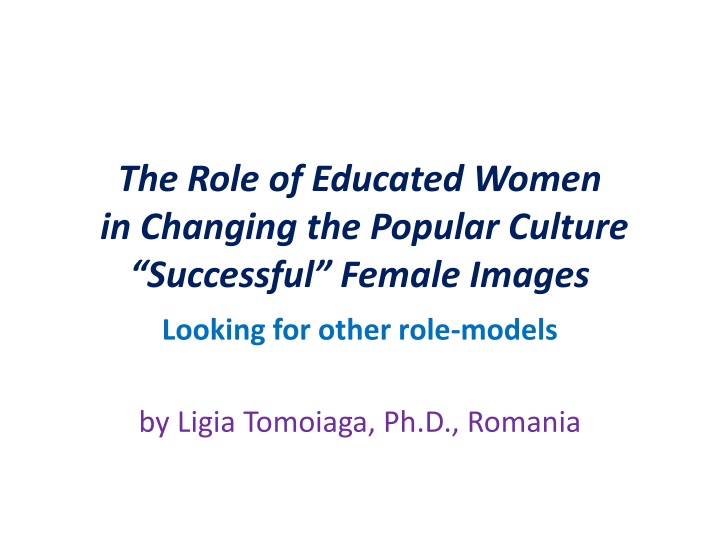 the role of educated women in changing