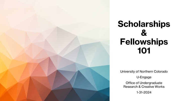 scholarships fellowships 101