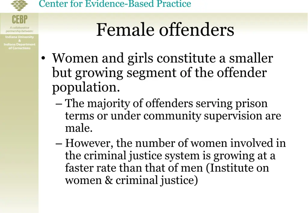 female offenders