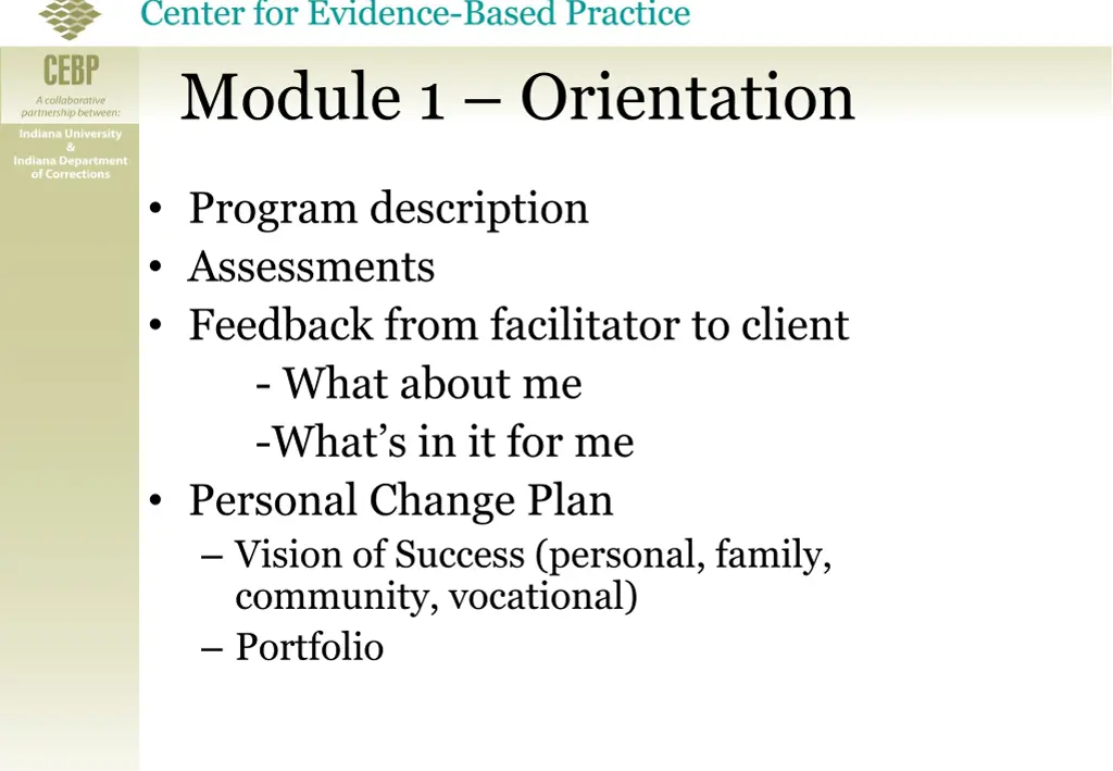 module 1 orientation